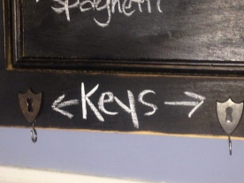Chalkboard Key Rack